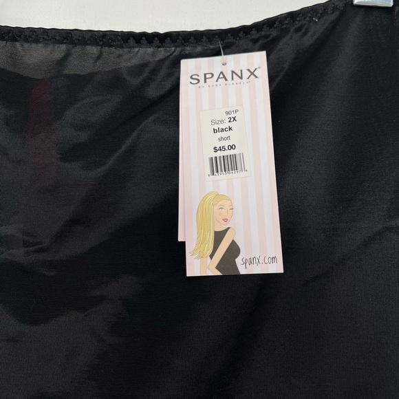 NWT Spanx Women's Shaping High Waist Shorts Mid-thigh Shaper 2x Black Slimiplic - Picture 4 of 6
